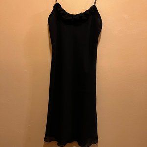 Ralph Lauren Black "Hacienda" Spaghetti Strap Dress Size 10, new with tags